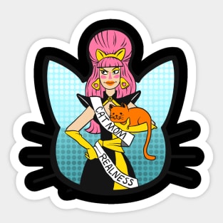 CAT MOM REALNESS Sticker